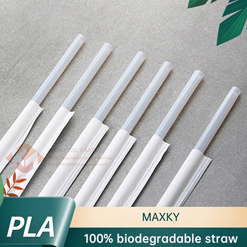 Disposable PLA straws biodegradable independent packaging drinking straws